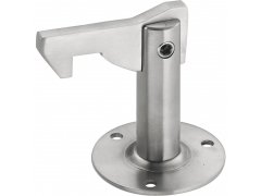 Držák vrat s háčkem, montáž na stěnu a podlahu