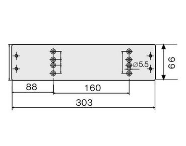 DC106 montážní plech