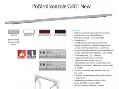 Požární konzole G461 New s vestavěným horním koordinátorem G461