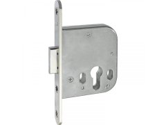 Zadlabací zámek WG 48 R, PZ, DM 60 mm, nerez efekt