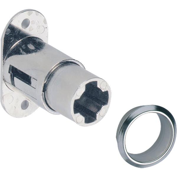 Cylindr. tlačný zámek na posuv. dveře Z23, ø 18 mm, poniklovaný, 72501