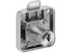 Cylindrický západkový zámek 207 zásuvka, DM 25 mm, Zamak poniklovaný, bez vložky