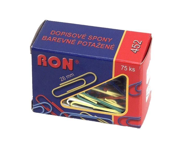 452 B dopisová spona barevná 28 mm