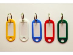 406 jmenovky na klíče červené, 10 ks