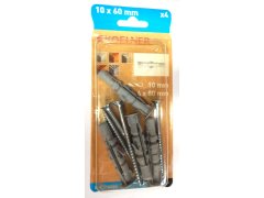 Hmoždinka univerzální s vrutem 10 x 60