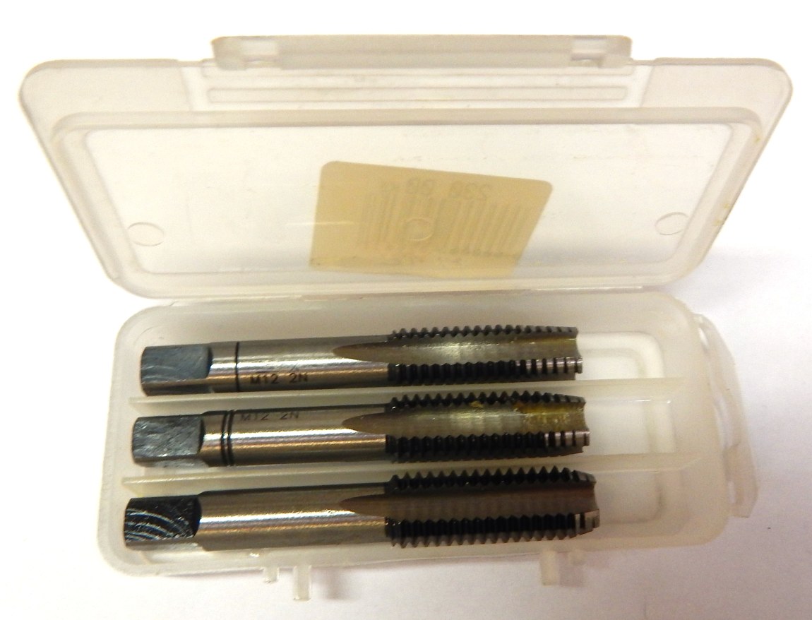 Závitník M12, sada 3 ks- poslední 2 sady