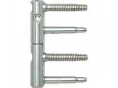 Dv.závěs ANUBA 3-DIM, 2-dílný,čepy 45 mm, výš.závěsu 92mm, ø 15mm,pozink stříbr.