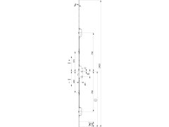 MACO vícebodový zámek Z-TF PT MF-2i.S. PZ92, DM45, 2400x16x3 mm
