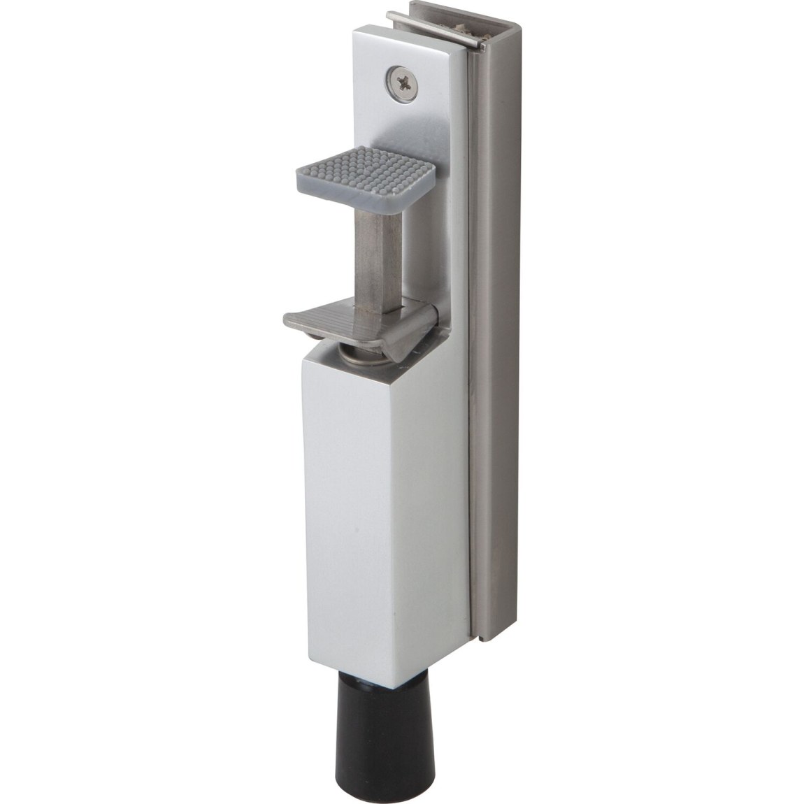 Dveřní stavěč 1133 pro skleněné dveře,zdvih 30mm, 212x36mm, hliník stříbrný elox