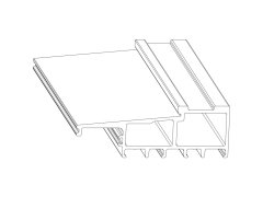 MACO Fiber-Therm základní prahová lišta, šířka 180, D=4000 mm, stříbrná (465557)