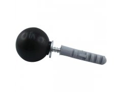Dveřní zarážka - koule, plast černý