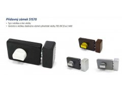 Přídavný zámek S 1570 bez vložky + vložka se dá dokoupit, je ve variantách