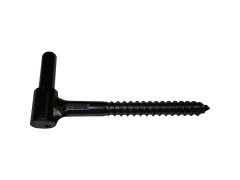 Dveřní závěs k našroubování 10 mm, ocel černá prášková barva RAL 9005