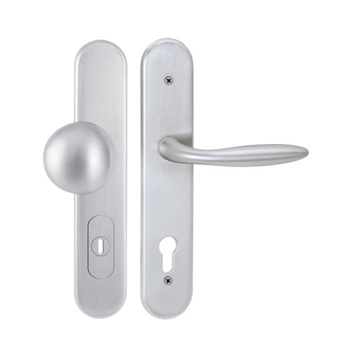 Dveřní bezpečnostní kování DAVID/NICOL HTSI P4500 DEF PZL/CH-SAT 90 mm