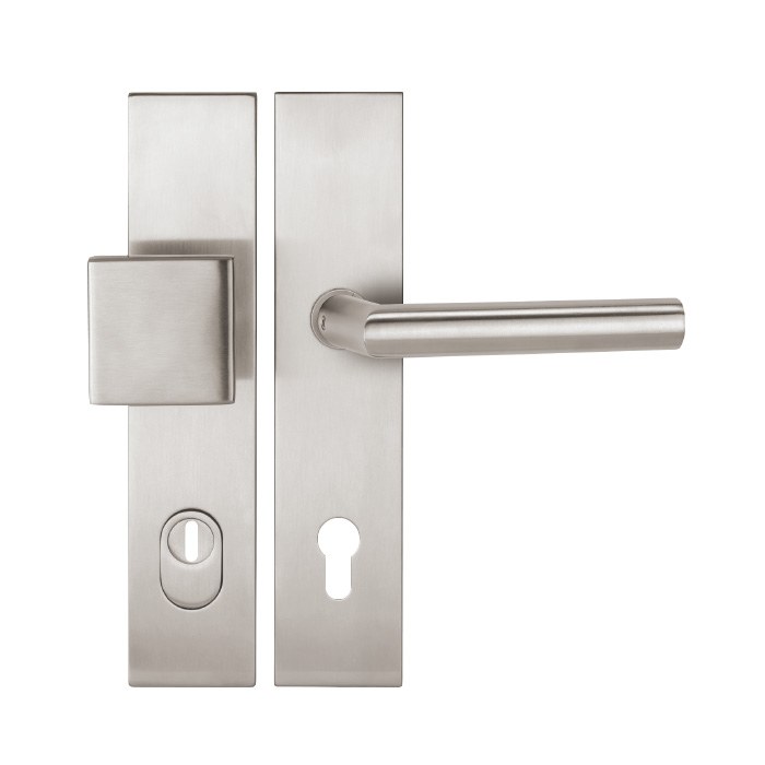 Dveřní bezpečnostní kování COLUMBUS DEF HR H 2094KS KPZL/R/E 92mm s klikou VISION