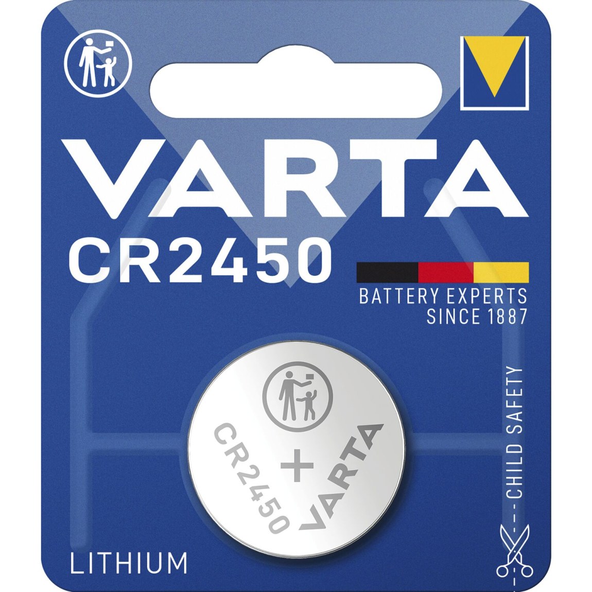 VARTA knoflíková baterie CR 2450 3 Volt (1ks)
