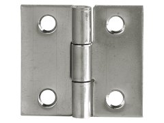 Závěs rovný DIN 7954 C - čtvercový, ø 4,8 mm, 40 x 40 mm, nerez