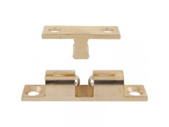 Dvojitá kulová západka, 8 x 43 mm, masivní mosaz