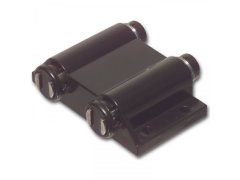 Přítlačná magnetická západka dvojitá, k našroubování, plast černý