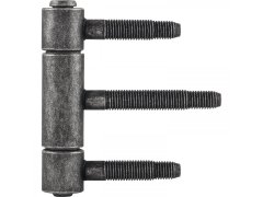 Čepový závěs 3-dílný, falcové dřevěné dveře, ø 20mm,výška 92mm,ocel černě pasiv.