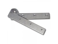 Vratový závěs 130 mm, ocel surová